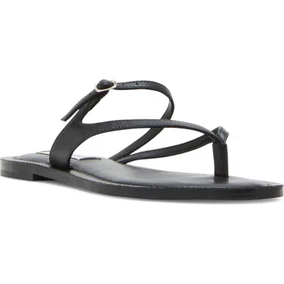 Steve Madden Roca Strappy Sandal In Black Leather