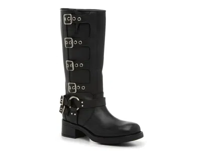 Steve Madden Rocky Motorcycle Boot In Black