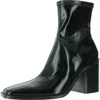 Steve Madden Rolfe Womens Block Heel Man Made Mid-calf Boots In Black