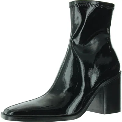 Steve Madden Rolfe Womens Block Heel Man Made Mid-calf Boots In Black