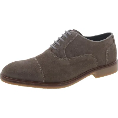 Steve Madden Rollie Mens Suede Lace-up Oxfords In Multi