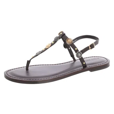 Steve Madden Romie Womens Slip On Thong Slingback Sandals In Brown