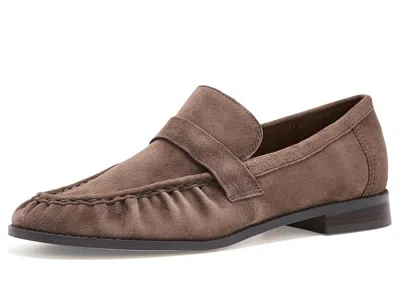 Steve Madden Ronie Women's Flat Shoes Taupe Suede: 9 M, Leather In Brown