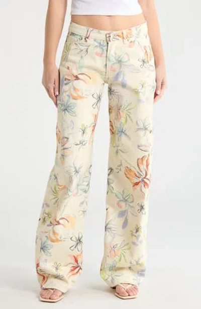 Steve Madden Rori Barrel Jeans In Neutral