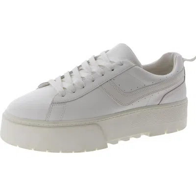 Steve Madden Rorri Womens Faux Leather Lifestyle Casual And Fashion Sneakers In White