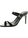 Steve Madden Rosalina Womens Patent Slip On Mules In Black