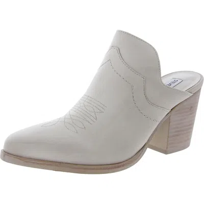 Steve Madden Roseland Womens Embroidered Leather Mules In Multi
