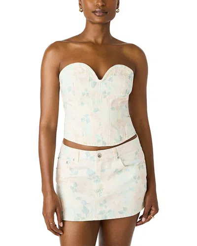 Steve Madden Roselia Corset Top In White