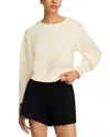 Steve Madden Rosina Balloon Sleeve Sweater In Neutral