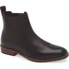 Steve Madden Roswel Plain Toe Chelsea Boot In Brown