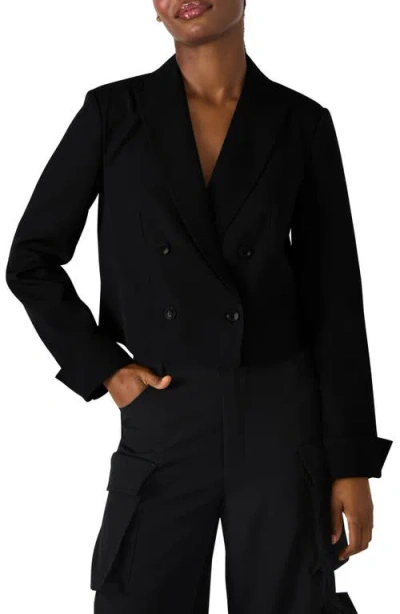STEVE MADDEN STEVE MADDEN ROWANE DOUBLE BREASTED CROP BLAZER