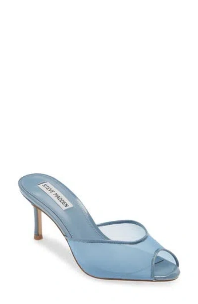 Steve Madden Rowe Peep Toe Sandal In Blue