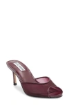 Steve Madden Rowe Peep Toe Sandal In Burgundy