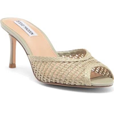 Steve Madden Rowe Woven Mule In Green