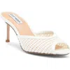 Steve Madden Rowe Woven Mule In White