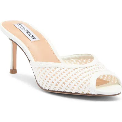 Steve Madden Rowe Woven Mule In White