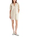 Steve Madden Jane Faux Leather Minidress In Bone