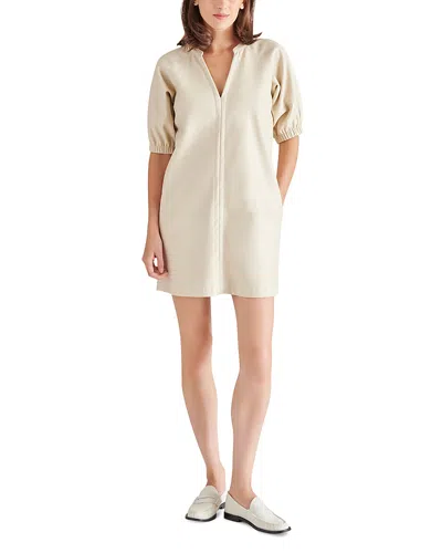 STEVE MADDEN ROXANNE FAUX LEATHER MINI DRESS