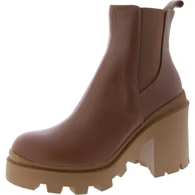 Steve Madden Roxie Fashion Boot Womens Leather Pull On Chelsea Boots In Multi