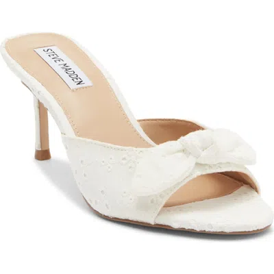 Steve Madden Rozee Knot Sandal In White