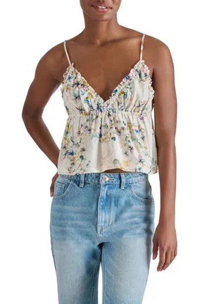 Steve Madden Ruffle Camisole In Goddess Garden
