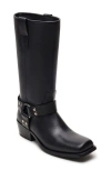 Steve Madden Ruskin Boot In Black Leather