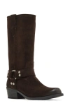 Steve Madden Ruskin Boot In Brown Suede
