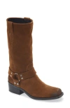 Steve Madden Ruskin Boot In Chestnut Suede