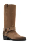 Steve Madden Ruskin Boot In Taupe Suede