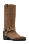 Steve Madden Ruskin Boot In Taupe Suede