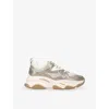 Steve Madden S Beige Comb Kids' Jprivy Embellished Low-top Mixed-material Trainers Eur 31 / 12.5 Uk In Beige Comb