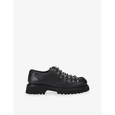 Steve Madden S Black Campello Leather Loafers Eur 40 / 6 Uk