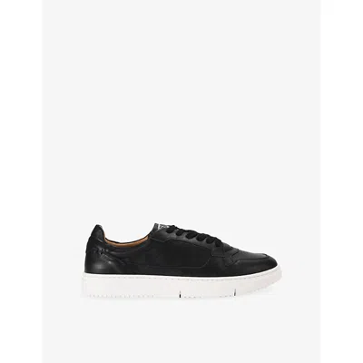 Steve Madden S Black Cliff Leather Trainers Eur 43 / 9 Uk