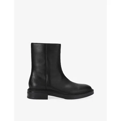 Steve Madden S Black Rynder Leather Ankle Boots Eur 43 / 9 Uk