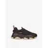 Steve Madden S Brown Possess Faux-leather Trainers Eur 44 / 10 Uk In Animal Print