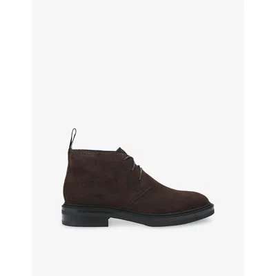Steve Madden S Dark Brown Harper Suede Desert Boots Eur 41 / 7 Uk