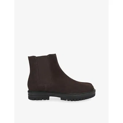 Steve Madden S Futamata Suede Ankle Boots Dark Brown Eur 46 / 12 Uk