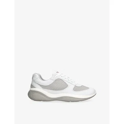 Steve Madden S Grey Mixed Prevale Mesh Trainers Eur 41 / 7 Uk In Gray