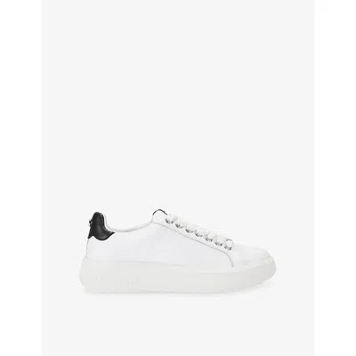 Steve Madden S  Razoredge Leather Trainers In White