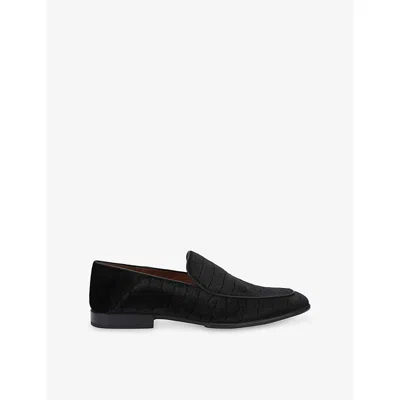 Steve Madden S Sutton Velvet Loafers Black Eur 42 / 8 Uk