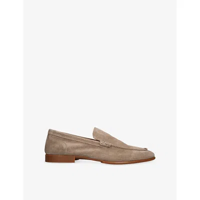 Steve Madden S Taupe Eirik Suede Loafers Eur 44 / 10 Uk In Multi