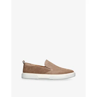 Steve Madden S Taupe Lansten Suede Trainers Eur 42 / 8 Uk In Brown