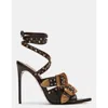 Steve Madden Saddle Embellished Ankle Strap Sandal In Brown