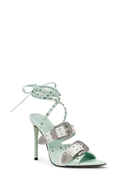 Steve Madden Saddle Embellished Ankle Strap Sandal In Multi