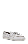 Steve Madden Sag Boat Shoe In White