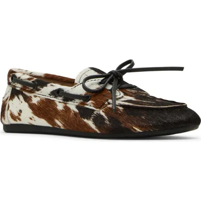 Steve Madden Sag Calf Hair Loafer In Cow Print Calf Hair