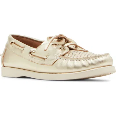 Steve Madden Sail Metallic Boat Shoe