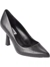 STEVE MADDEN SALZA WOMENS LEATHER POINTED TOE PUMPS