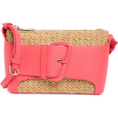 Steve Madden Sami Buckle Raffia Croddbody Bag