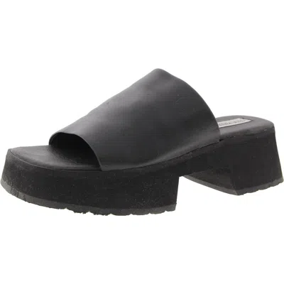 Steve Madden Sammie Womens Embossed Leather Mule Sandals